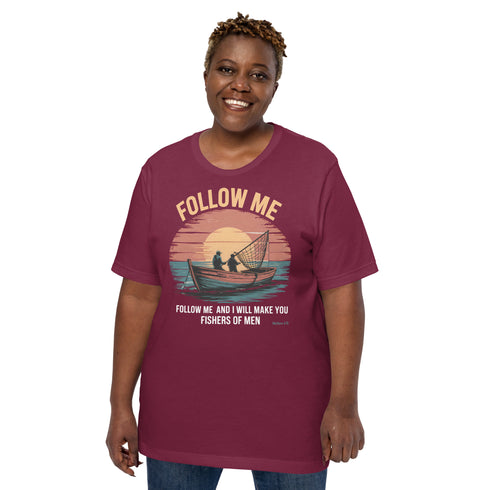 Follow Me Christian Bible Verse T-Shirt